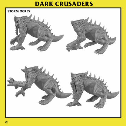 Dark Crusaders Storm Ogre Unit by Monstrous Encounters
