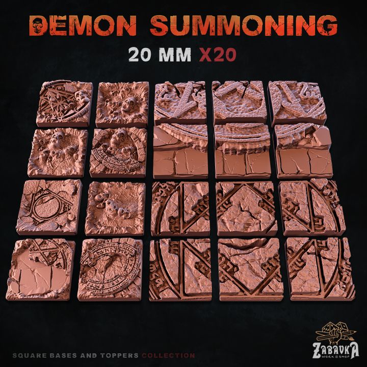 Demon Summoning Square Bases By Zabavka Workshop