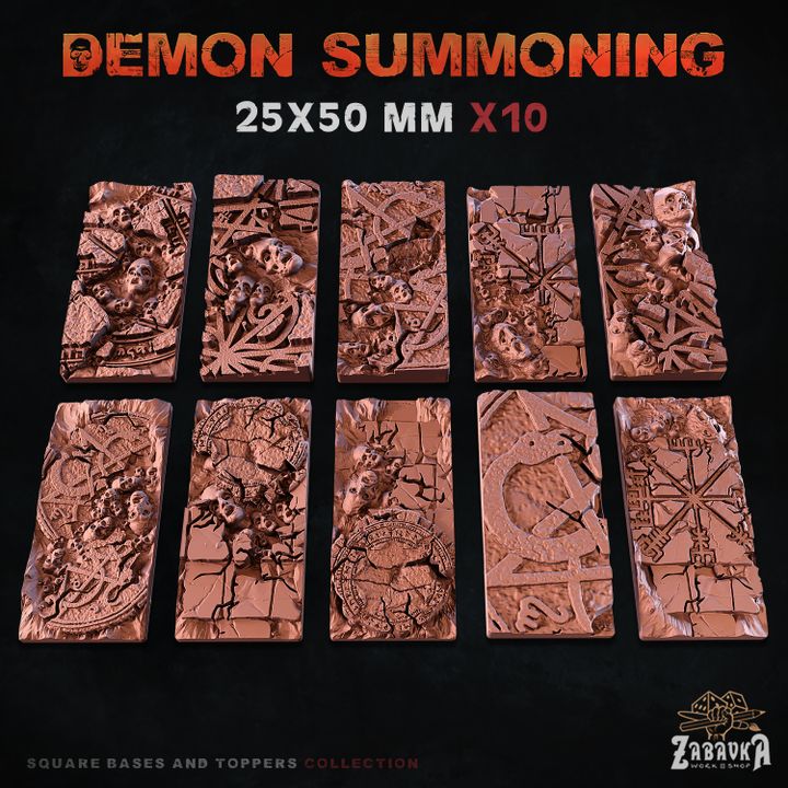 Demon Summoning Square Bases By Zabavka Workshop