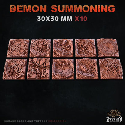 Demon Summoning Square Bases By Zabavka Workshop