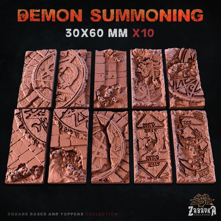 Demon Summoning Square Bases By Zabavka Workshop