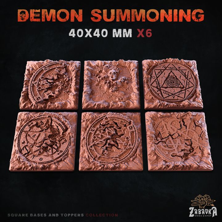Demon Summoning Square Bases By Zabavka Workshop