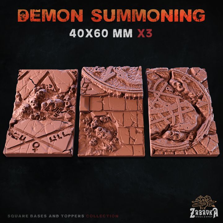 Demon Summoning Square Bases By Zabavka Workshop