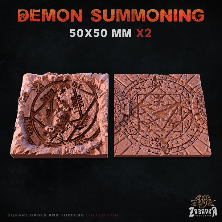 Demon Summoning Square Bases By Zabavka Workshop