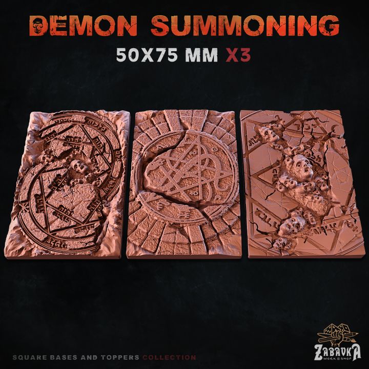 Demon Summoning Square Bases By Zabavka Workshop