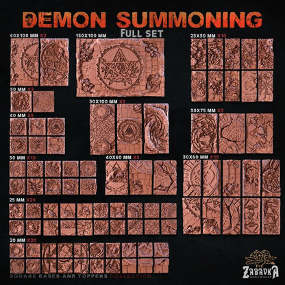 Demon Summoning Square Bases By Zabavka Workshop