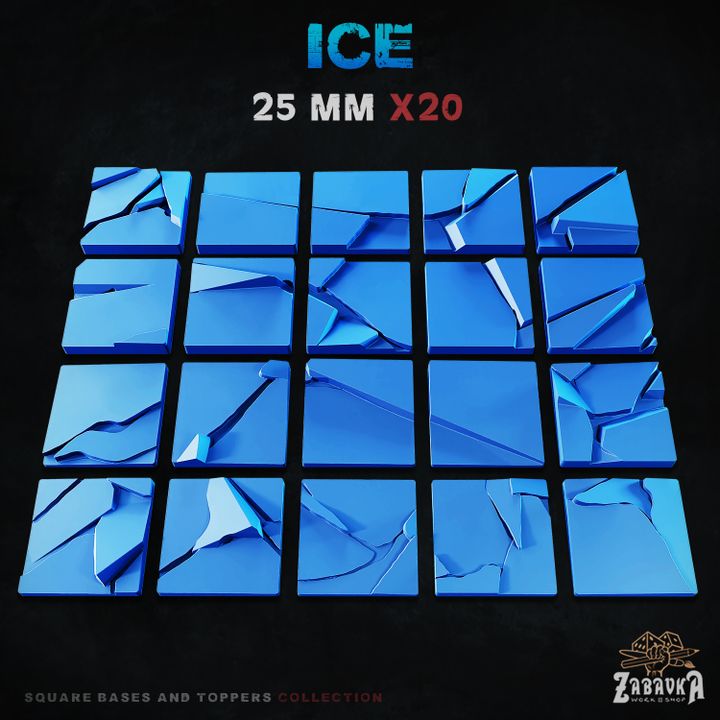 Ice Square Bases By Zabavka Workshop