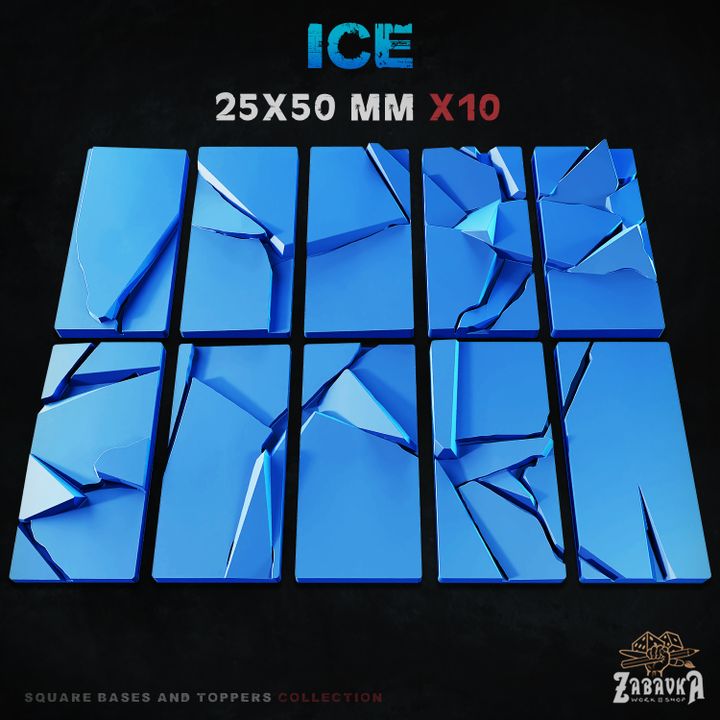 Ice Square Bases By Zabavka Workshop