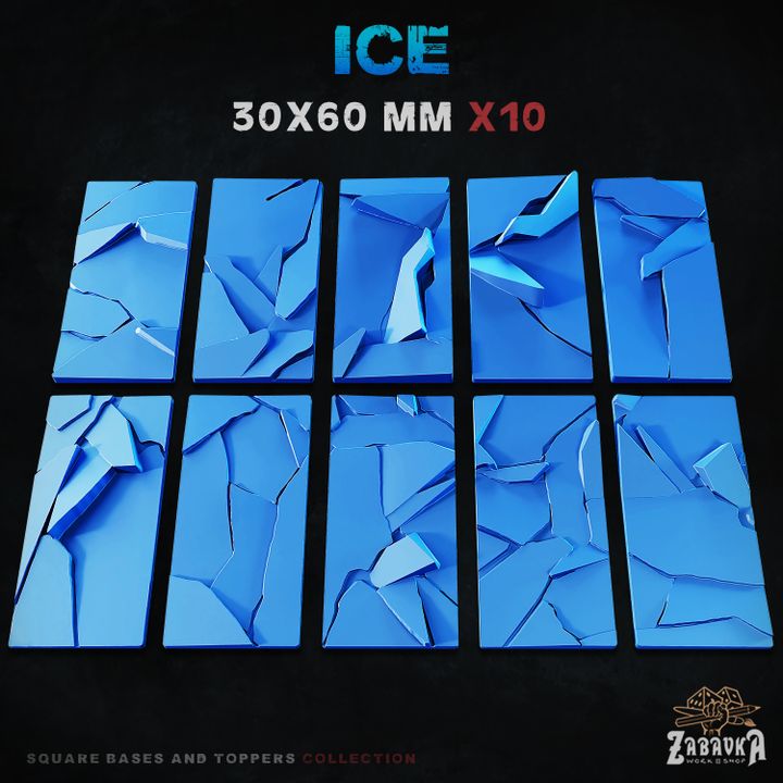 Ice Square Bases By Zabavka Workshop