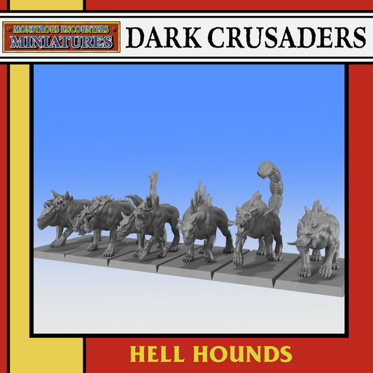 Dark Crusader Hellhounds by Monstrous Encounters