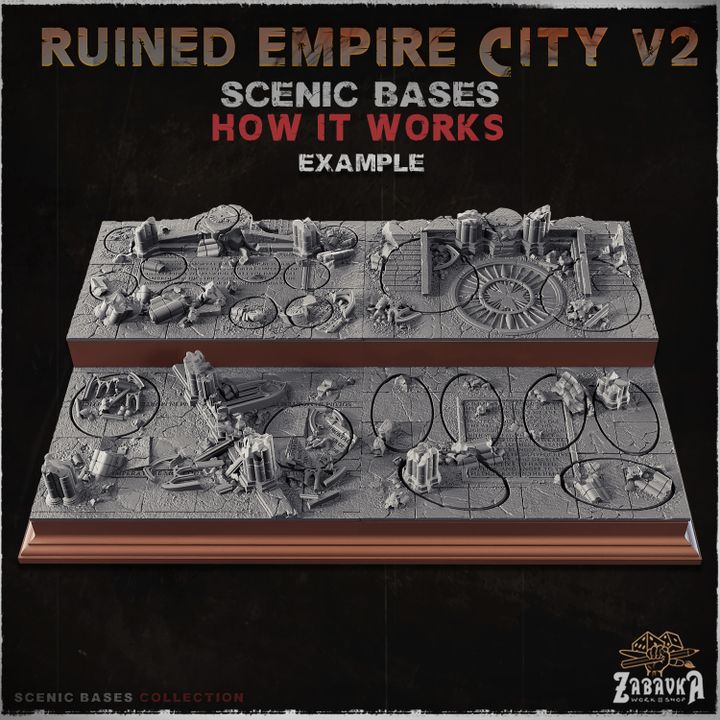 Ruined Empire City V2 - Scenic Plinths