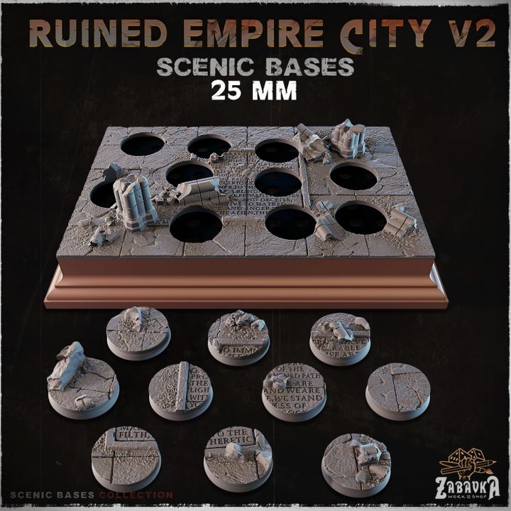 Ruined Empire City V2 - Scenic Plinths