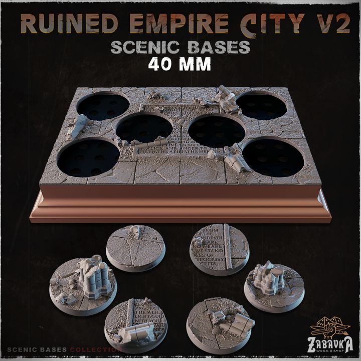 Ruined Empire City V2 - Scenic Plinths