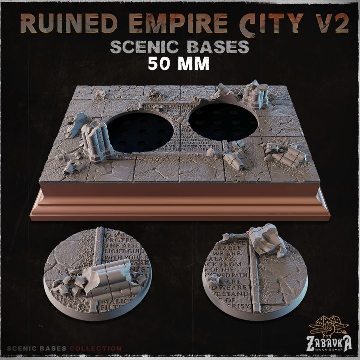 Ruined Empire City V2 - Scenic Plinths