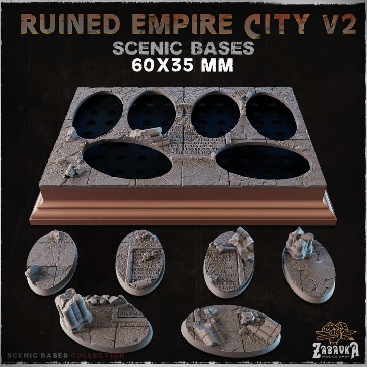 Ruined Empire City V2 - Scenic Plinths