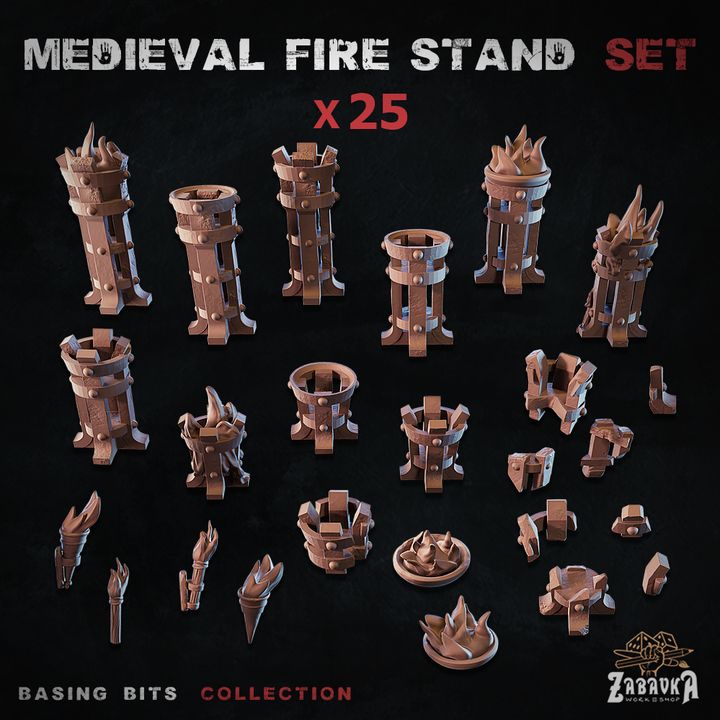 Medieval Fire Stands