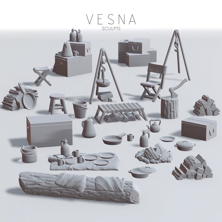 19th Century Military Camp Accessories