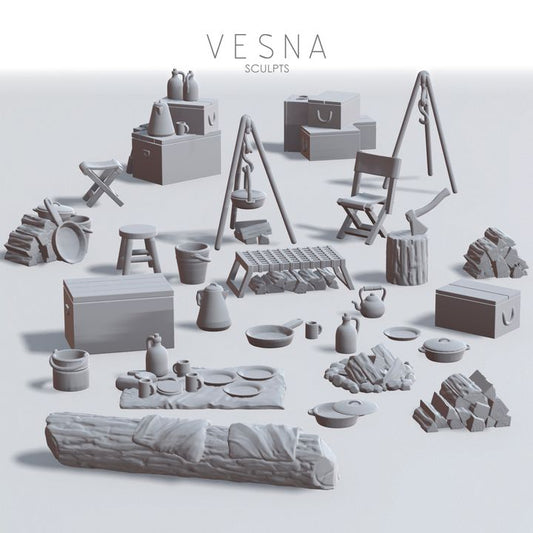 19th Century Military Camp Accessories