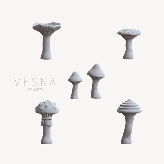 Fantasy Forest Mushrooms