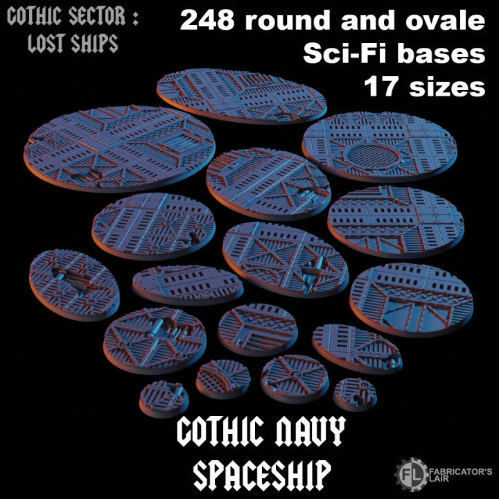 Gothic Navy Spaceship Bases By Fabricator's Lair – Miniature Horde