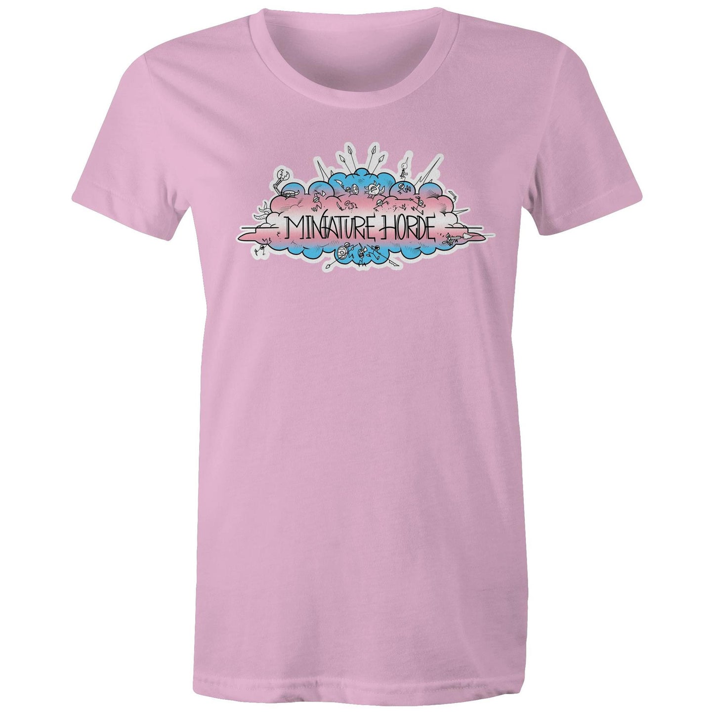 Trans Flag Logo - Women's Maple Tee