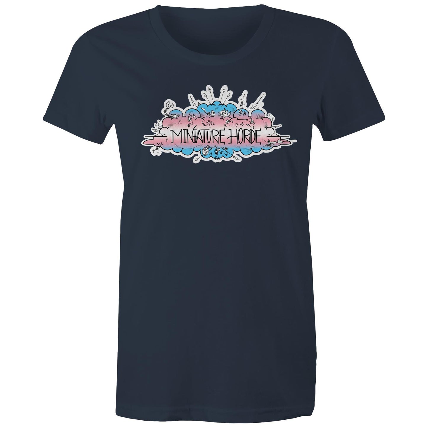 Trans Flag Logo - Women's Maple Tee