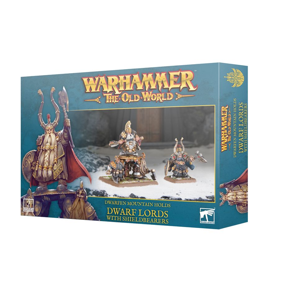 DWARFEN MOUNTAIN HOLDS: DWARF LORDS W/SHIELDBEARERS
