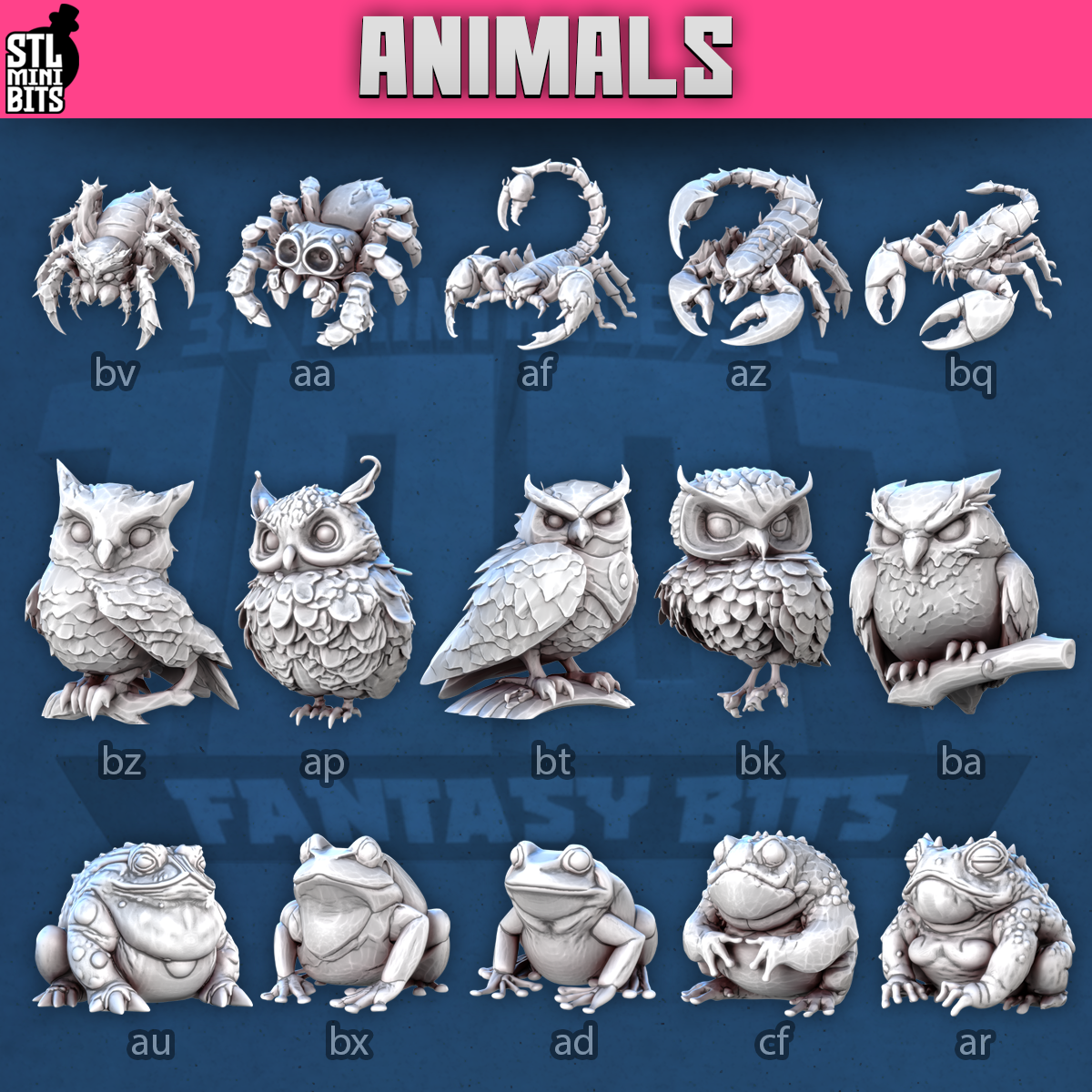 Animals by STL Miniatures