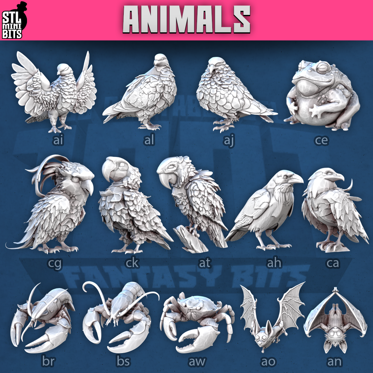 Animals by STL Miniatures