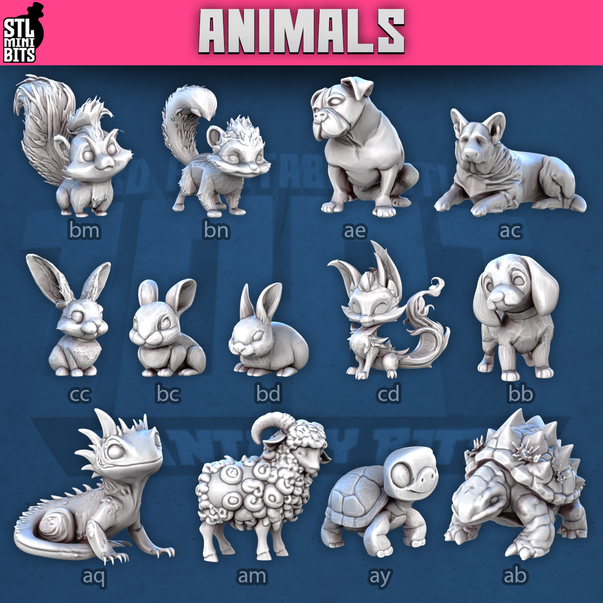 Animals by STL Miniatures