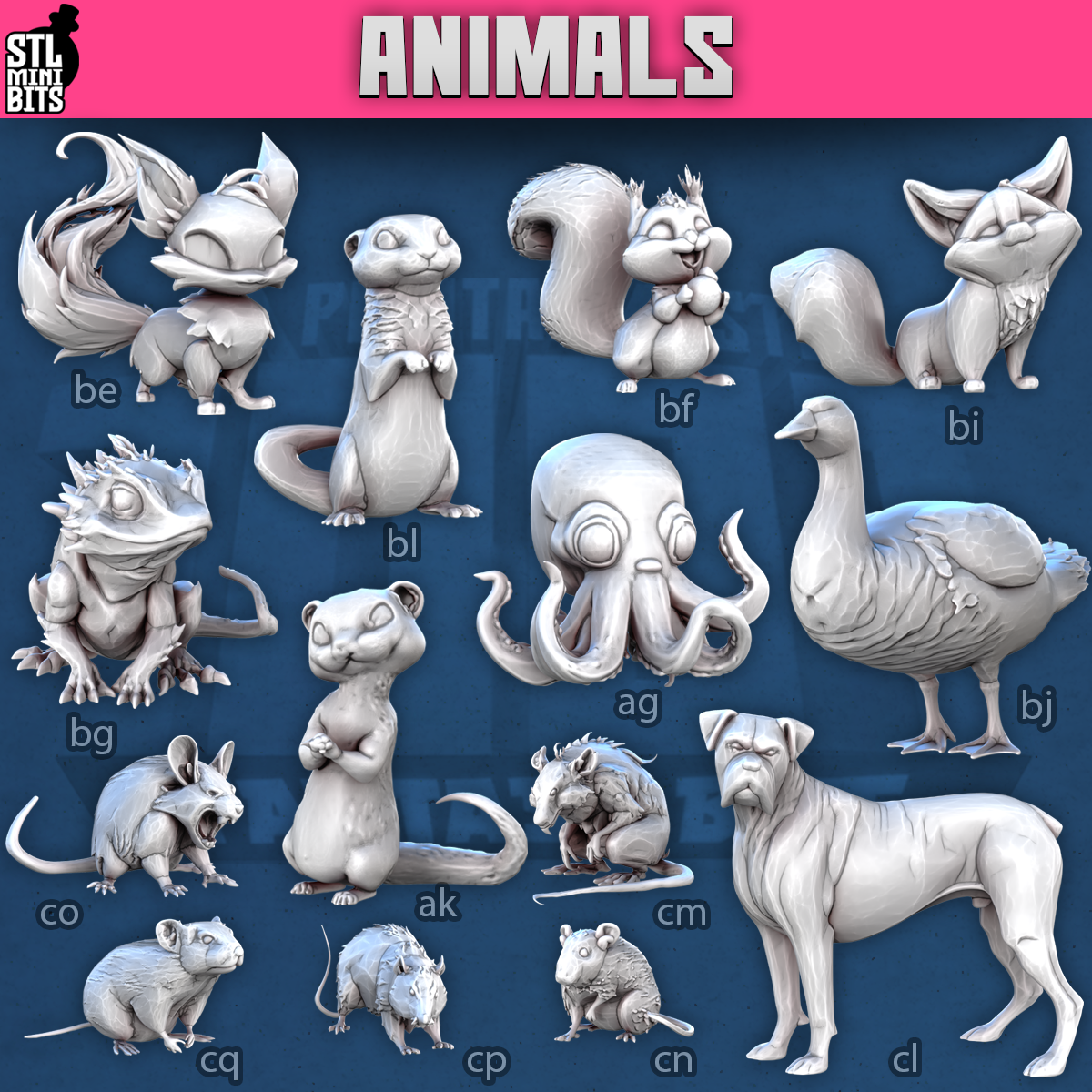 Animals by STL Miniatures