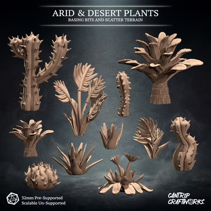 Arid & Desert Plants - Basing Bits & Scatter Terrain