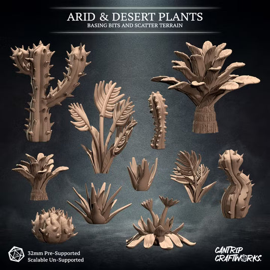 Arid & Desert Plants - Basing Bits & Scatter Terrain