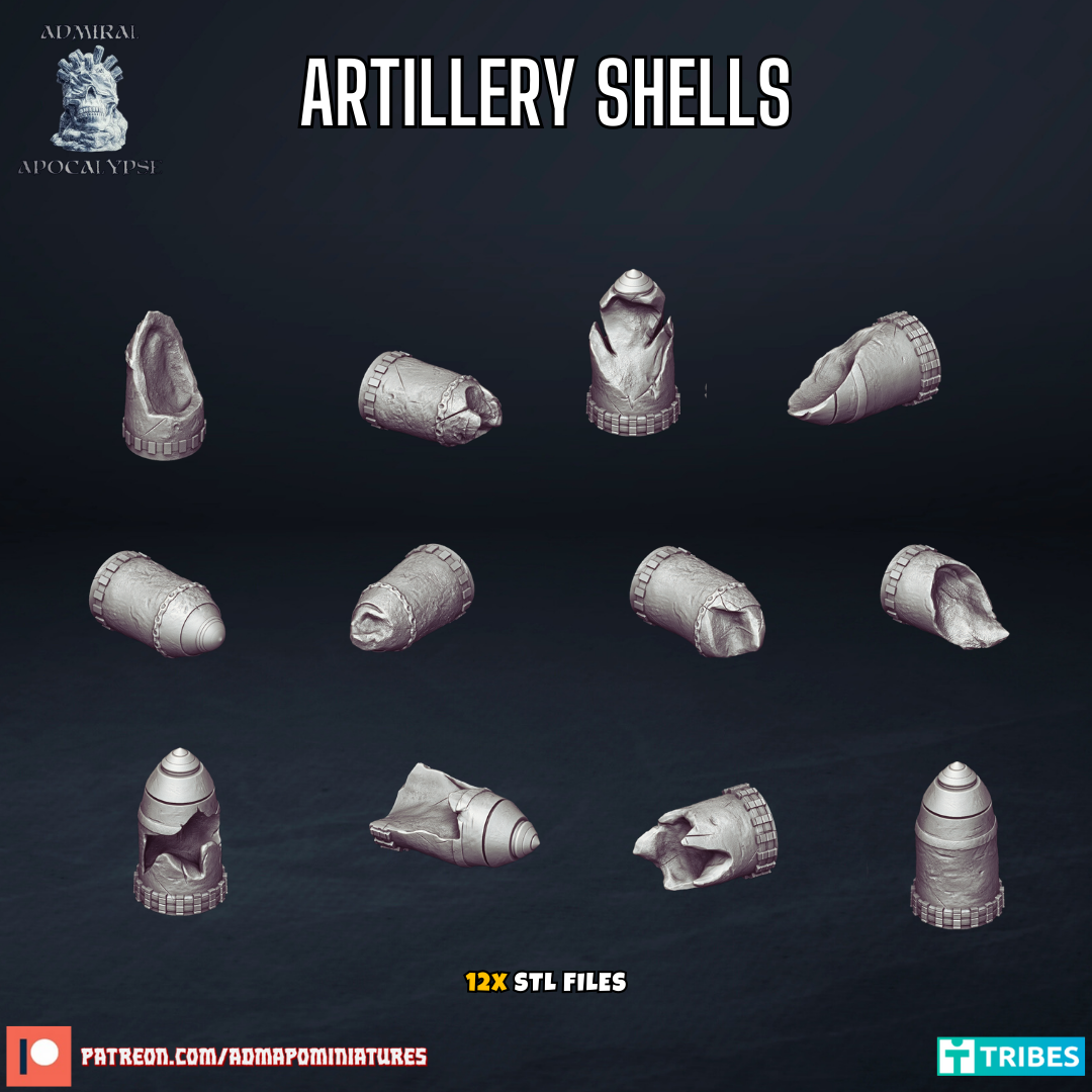 Artillery Shells – Miniature Horde