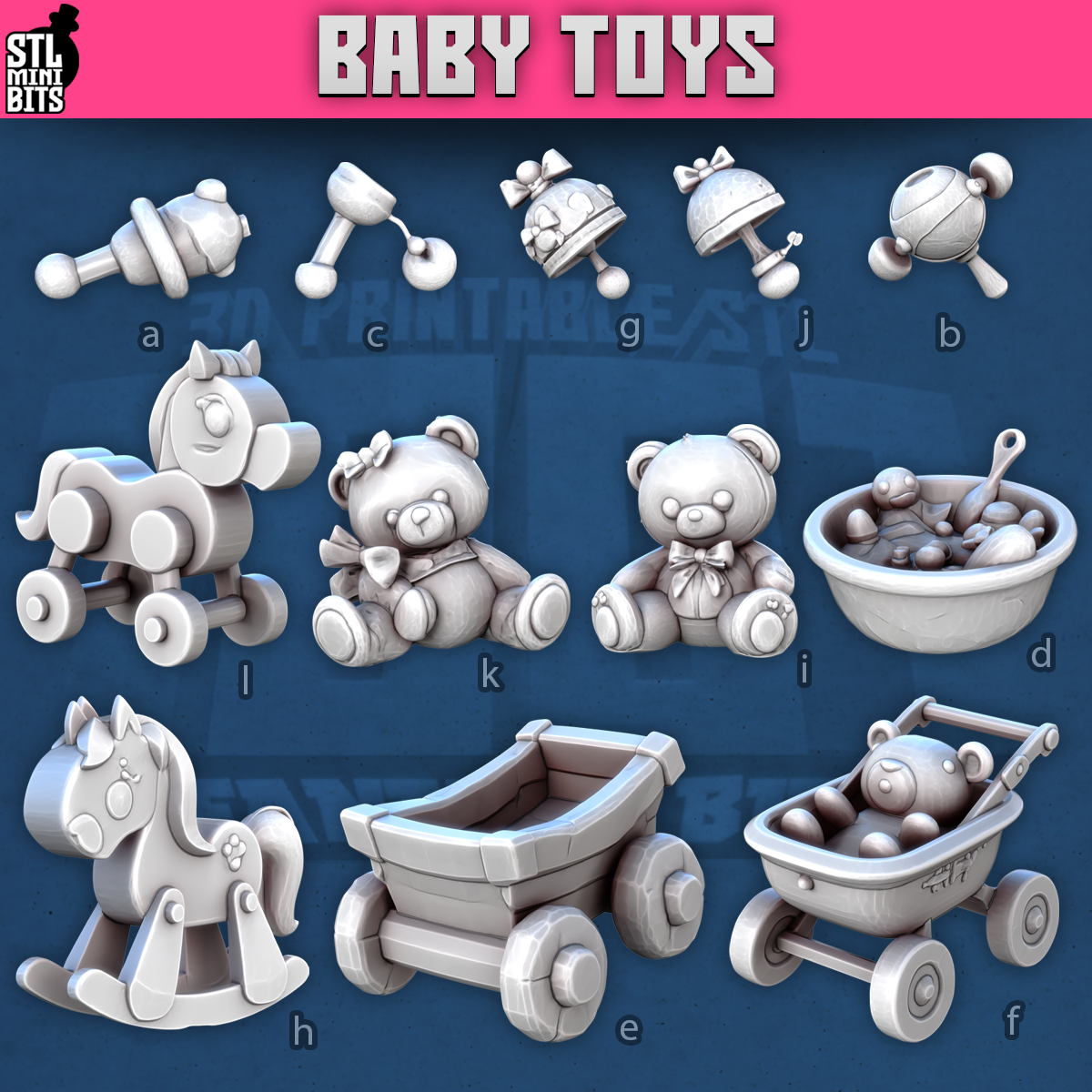 Baby Toys by STL Miniatures