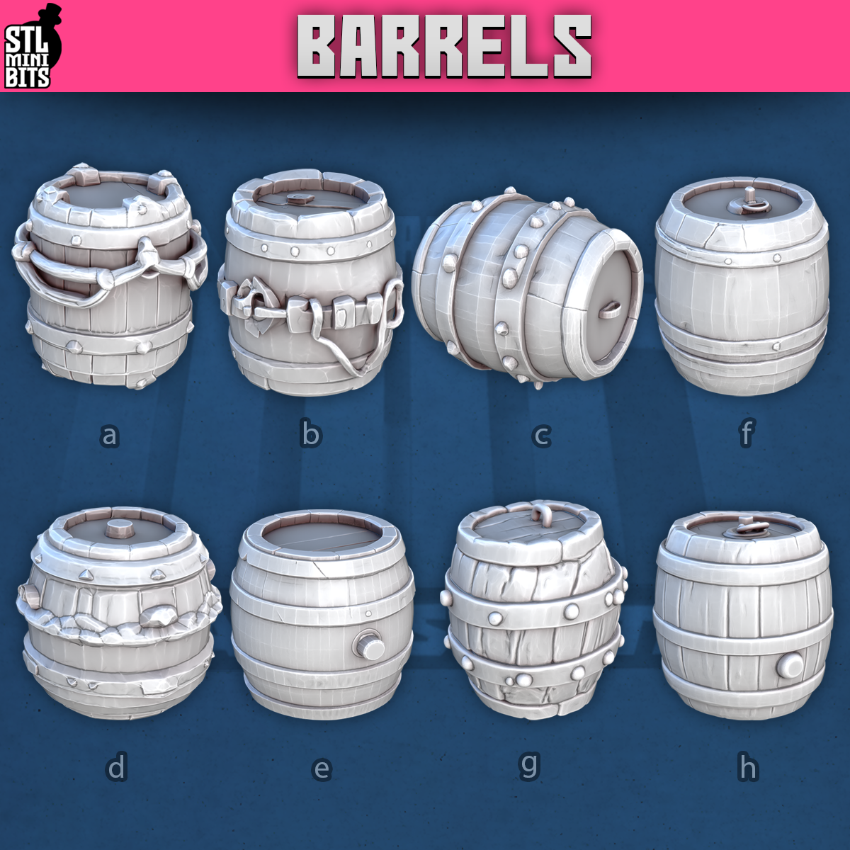 Barrels by STL Miniatures