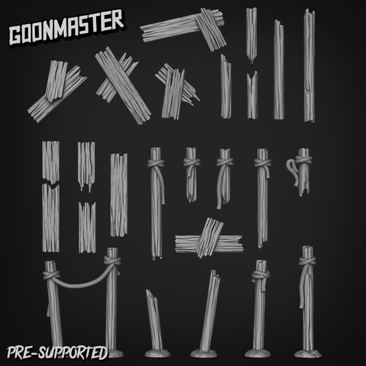 Broken Wood Planks and Poles by Goon Master