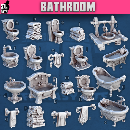 Bathroom by STL Miniatures
