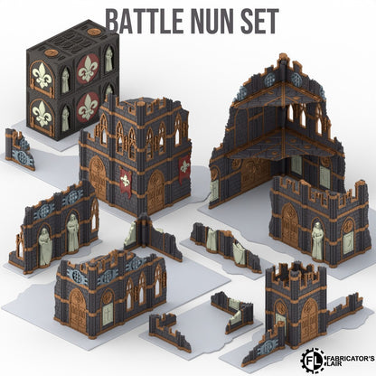 11th Edition Folding Terrain - Battle Nun Set