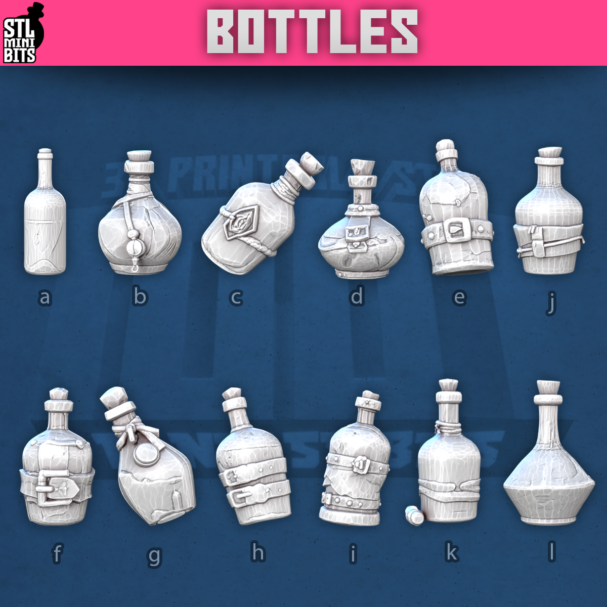 Bottles by STL Miniatures
