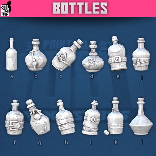 Bottles by STL Miniatures