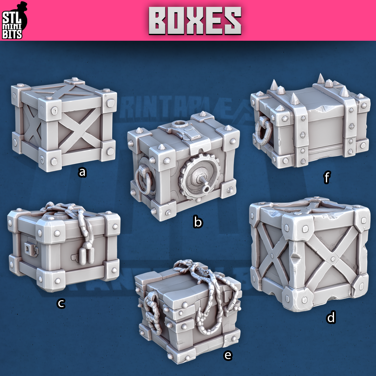 Boxes by STL Miniatures