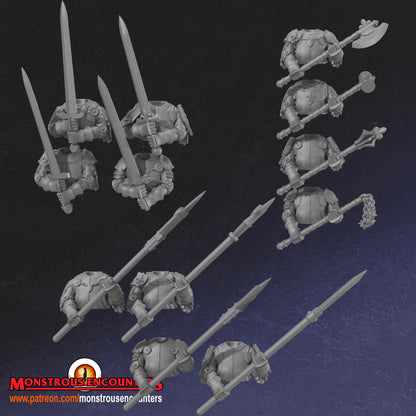 Breton Foot Knights Unit by Monstorous Encounters