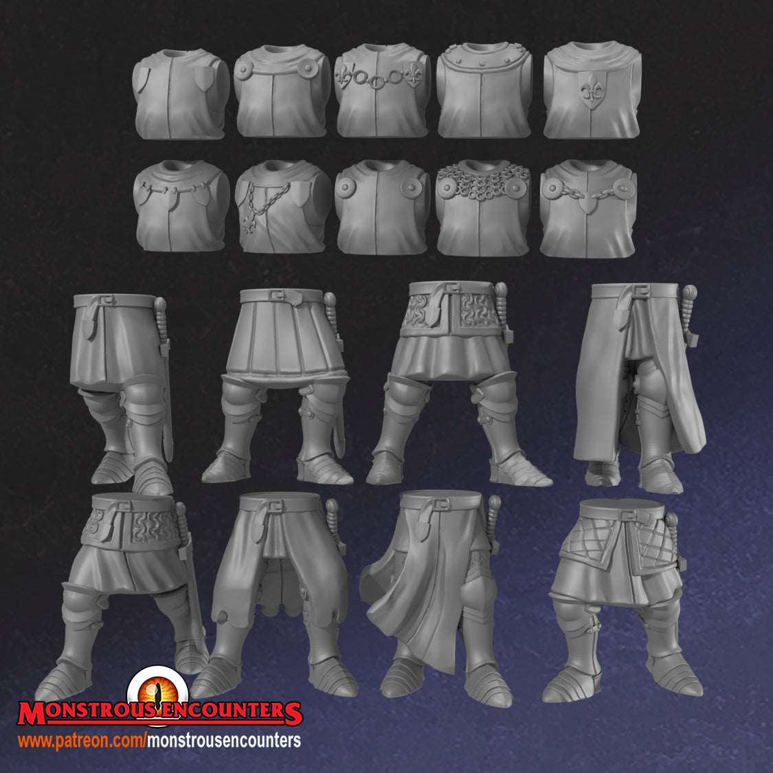 Breton Foot Knights Unit by Monstorous Encounters