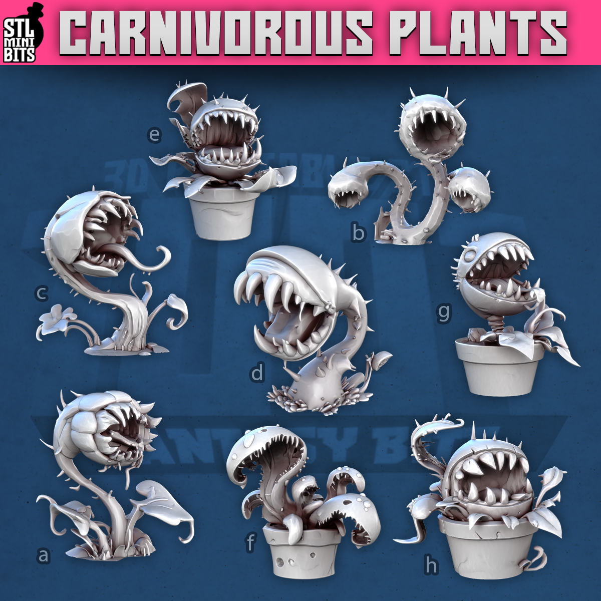 Carnivours Plants by STL Miniatures