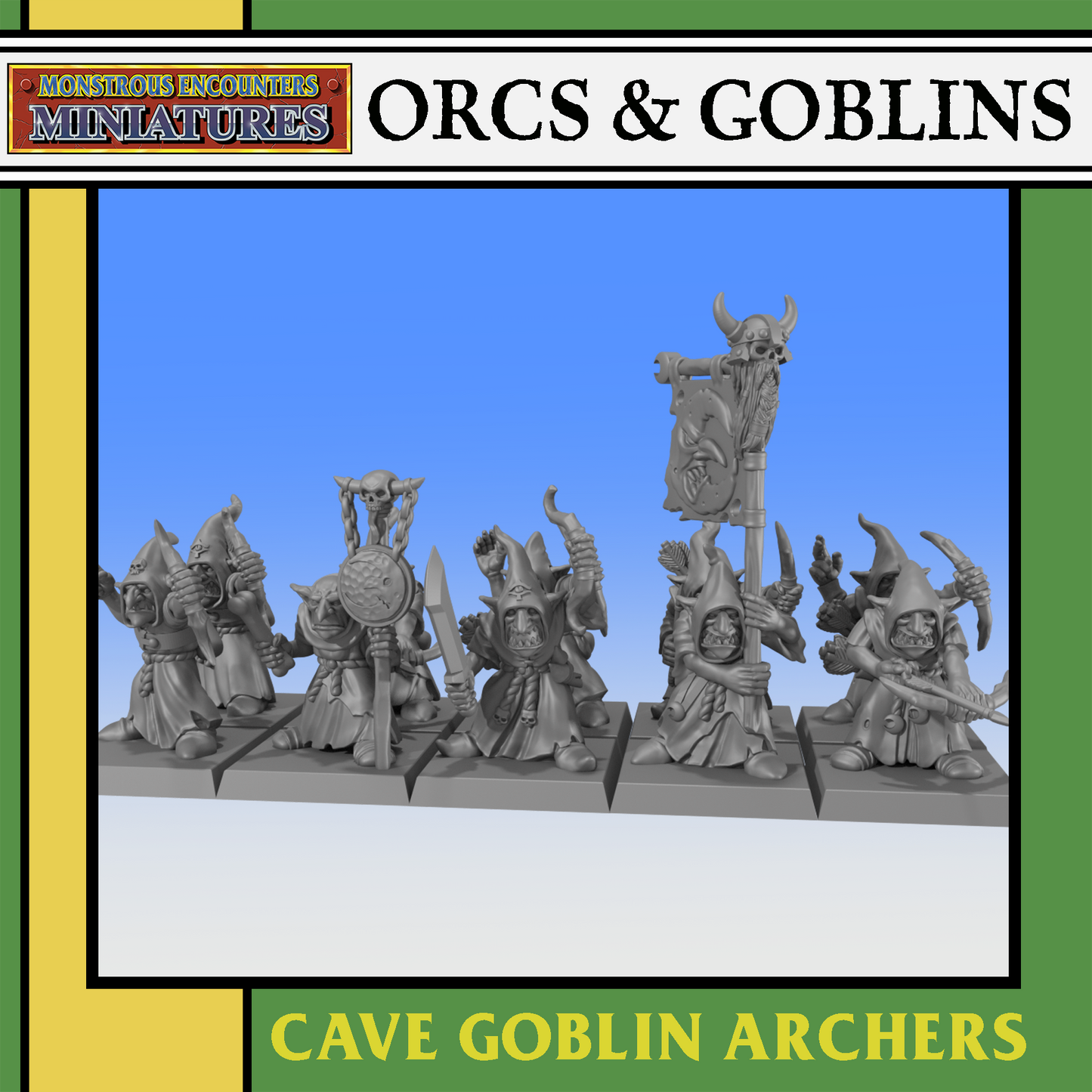 ORCS & GOBLINS: Cave Goblin Archers Unit by Monstrous Encounters