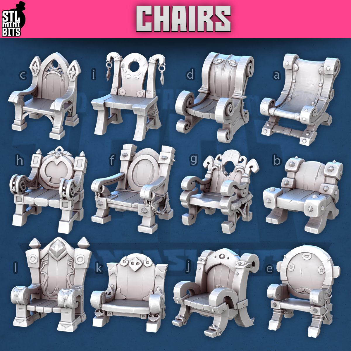 Chairs by STL Miniatures