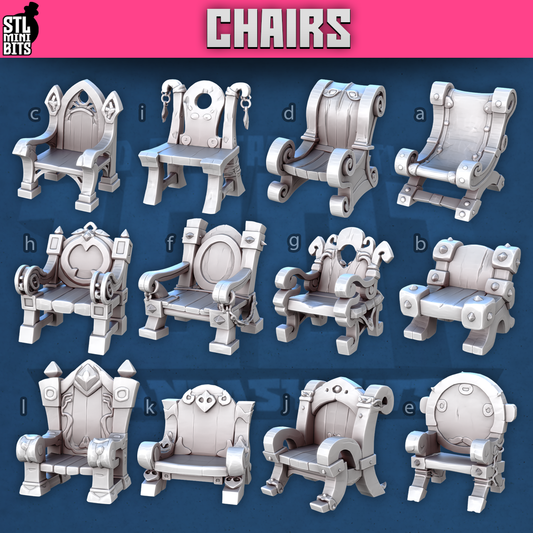 Chairs by STL Miniatures