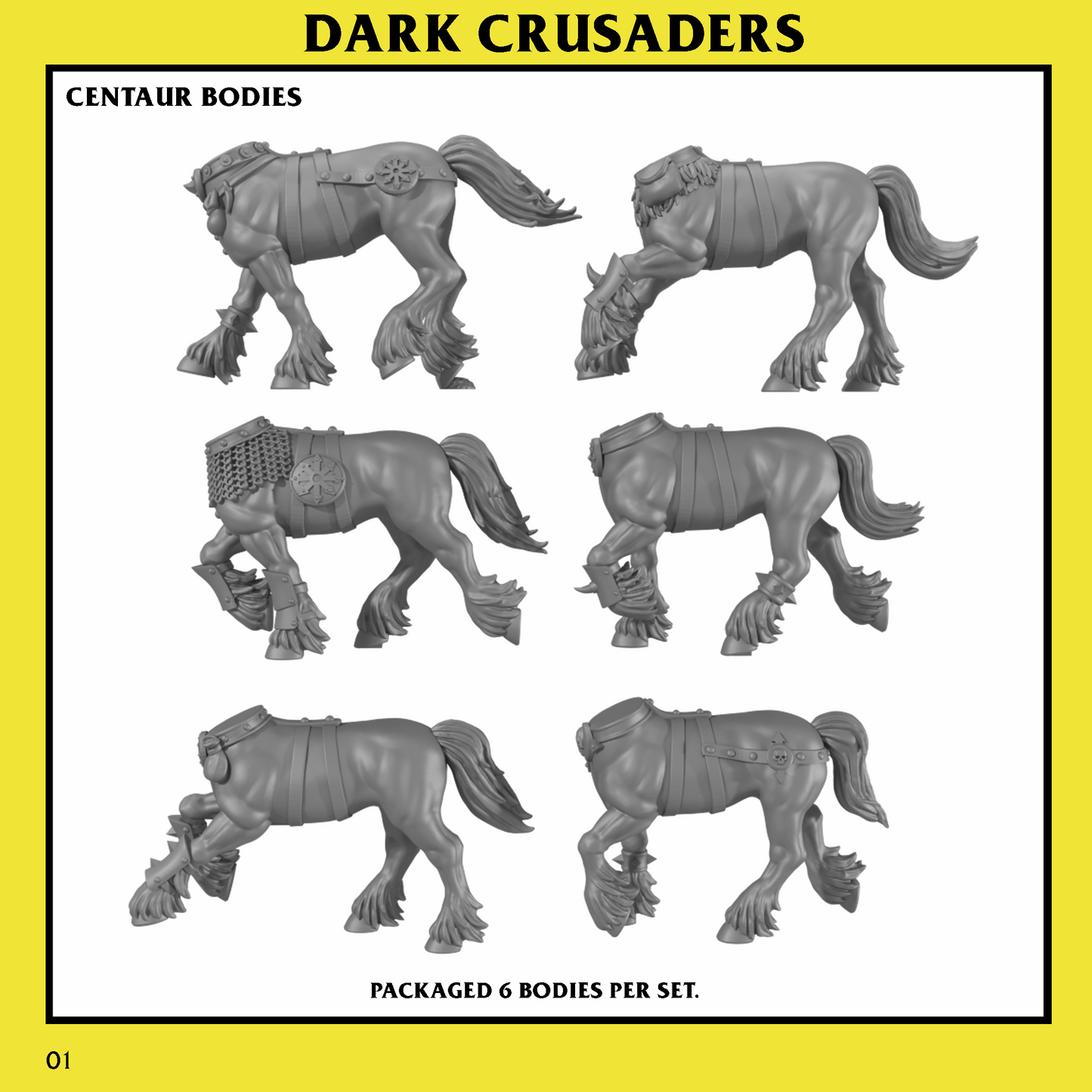 Dark Crusaders Centaurs Unit by Monstrous Encounters