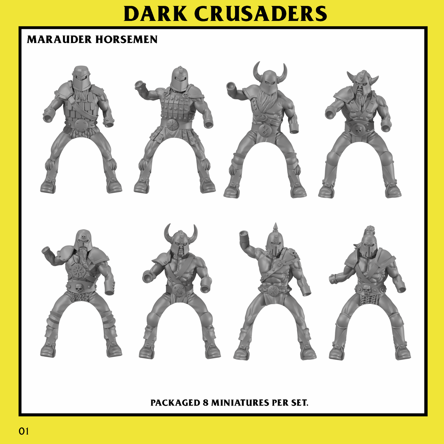 Dark Crusaders Marauder Horsemen Unit by Monstrous Encounters